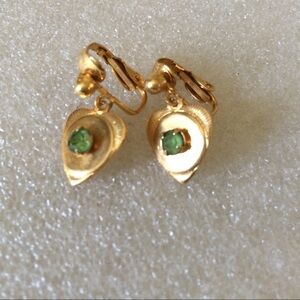 Art Deco clip on earrings